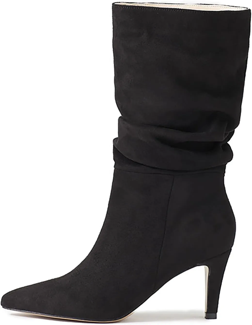 2023 Fall High Heeled Suede Mid Heeled Sexy Pointed Toe Fashion Boots Women's Shoes Glam Boots