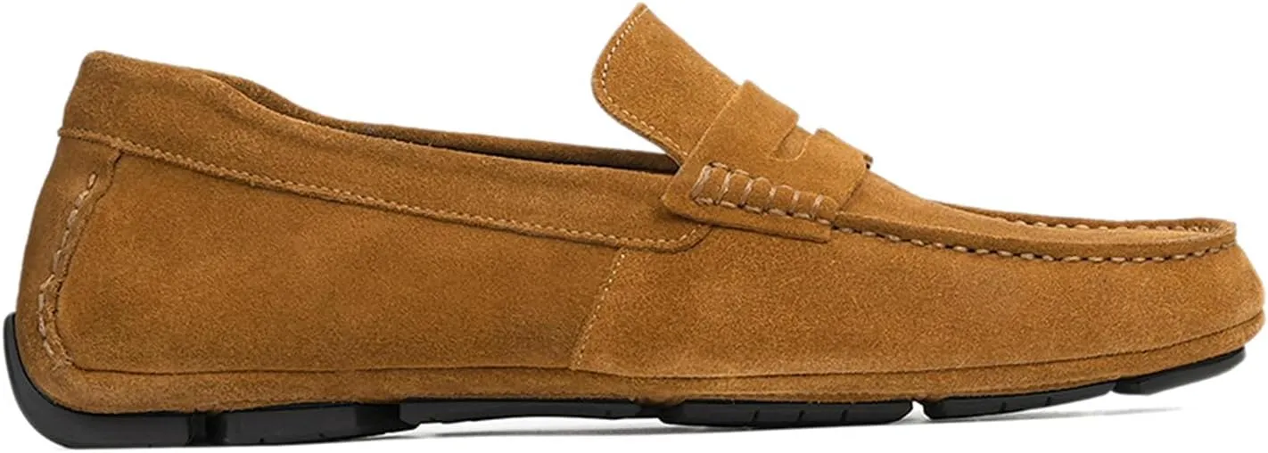 Anthony Veer Cruise Driver Penny Loafers for Men | Slip-On | Tubular Construction | Leather Lining | Ortholite Cushioned Footbed | Rubber Outsole