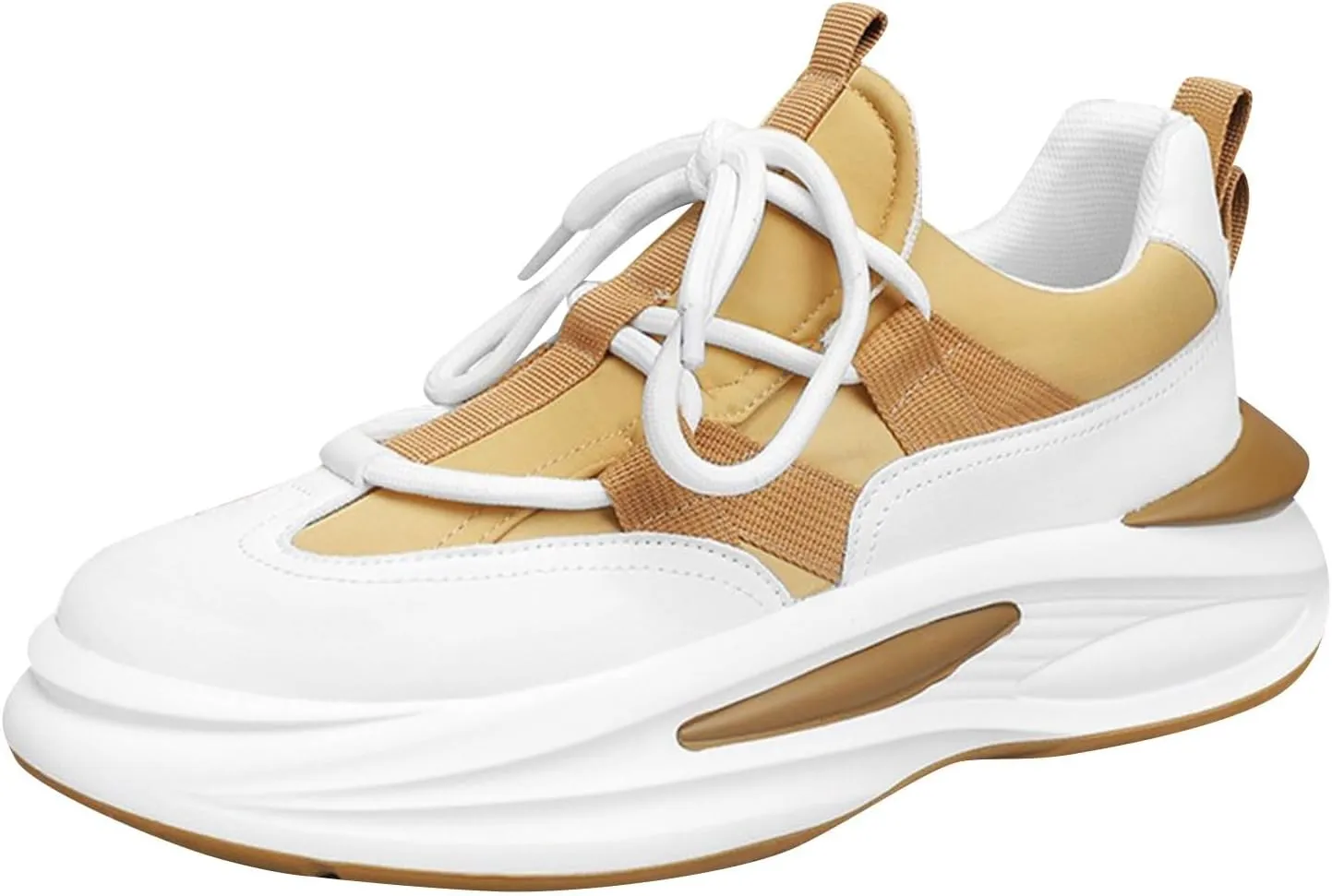 Arch Support Sports Shoes for Men Air Cushion Sole Breathable Shoes Comfortable Lace Up Lightweight Sneaker