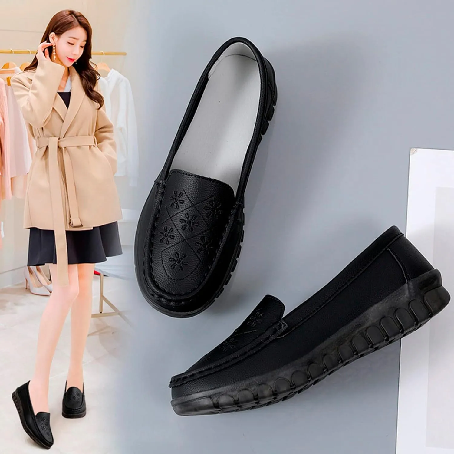 Barefoot Shoes Women Slip On Sneakers Women Mens Loafers Dress Shoes Closed Toe Indoor and Outdoor Christmas Running Shoes Women Wide Toe Box Trendy Casual