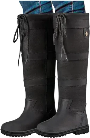 Bcshiye Women's Knee High Boots,Winter Suede Chunky Heel Fashion Cowboy Mid Calf Boots Platform Boots for Women