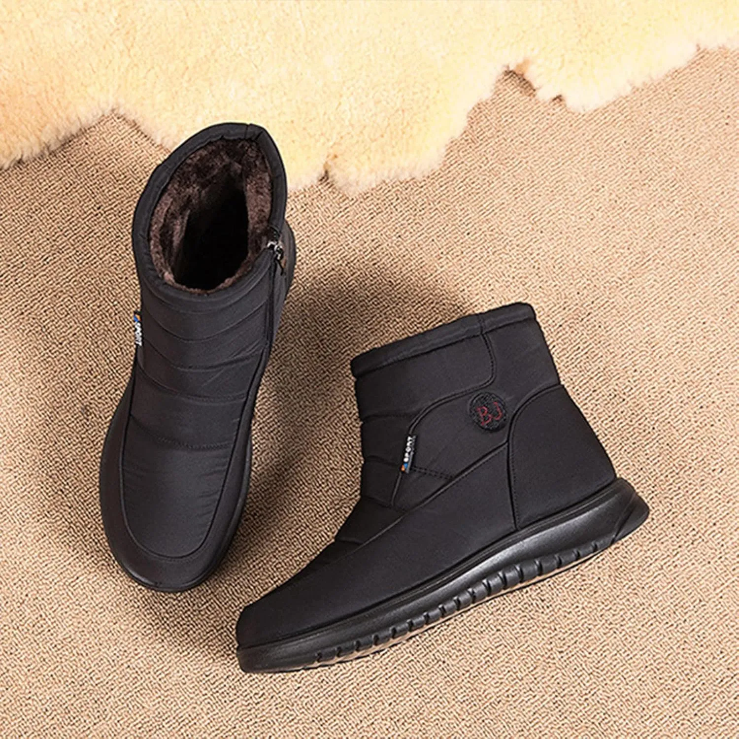 Booties for Women for Fall Womens Ankle Boots Low Heel Leather Ankle Flat Boots for Women Tall Ankle Boots Low Heel Ankle Rain Boots for Women 2024 Ankle Cowboy Boots for Women