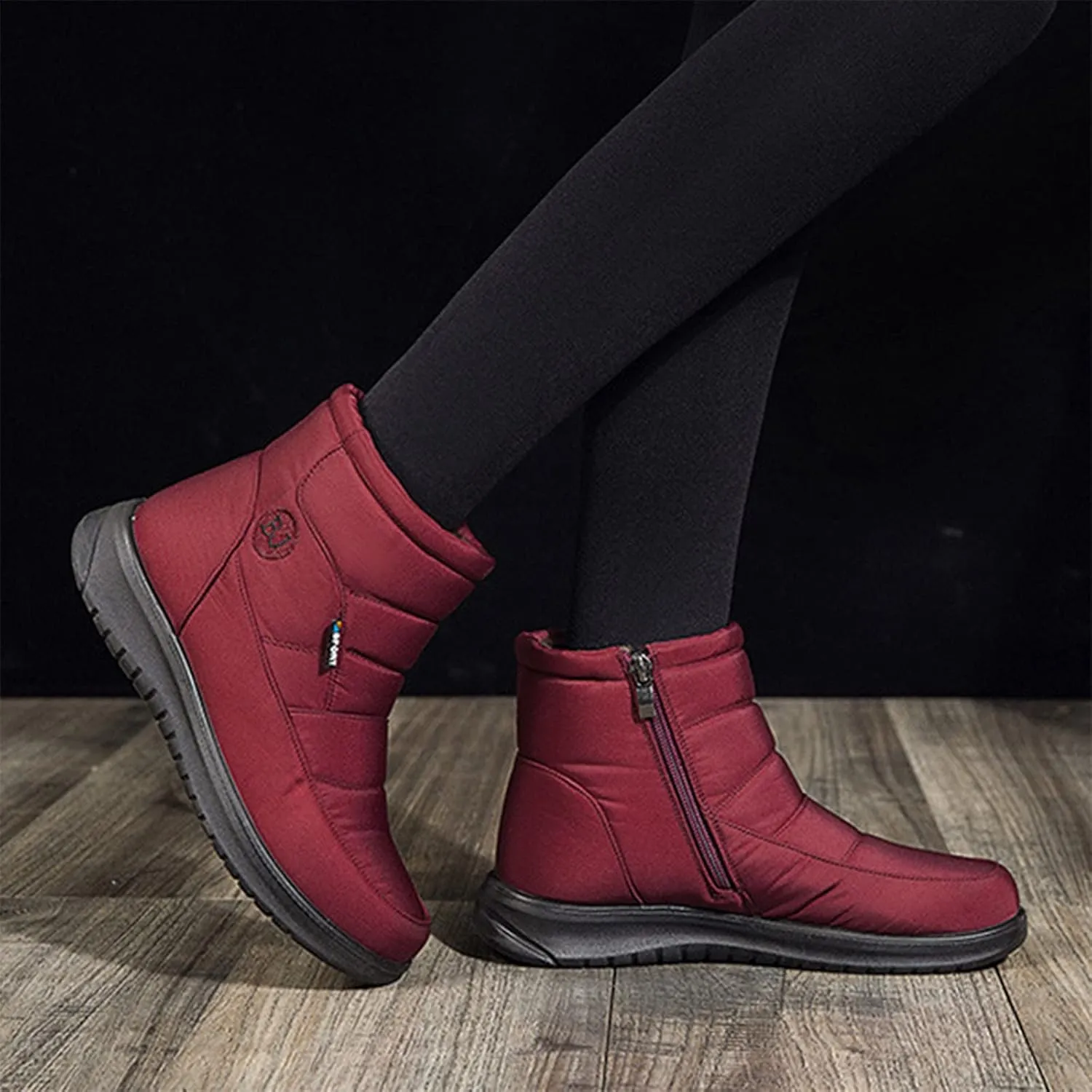 Booties for Women for Fall Womens Ankle Boots Low Heel Leather Ankle Flat Boots for Women Tall Ankle Boots Low Heel Ankle Rain Boots for Women 2024 Ankle Cowboy Boots for Women