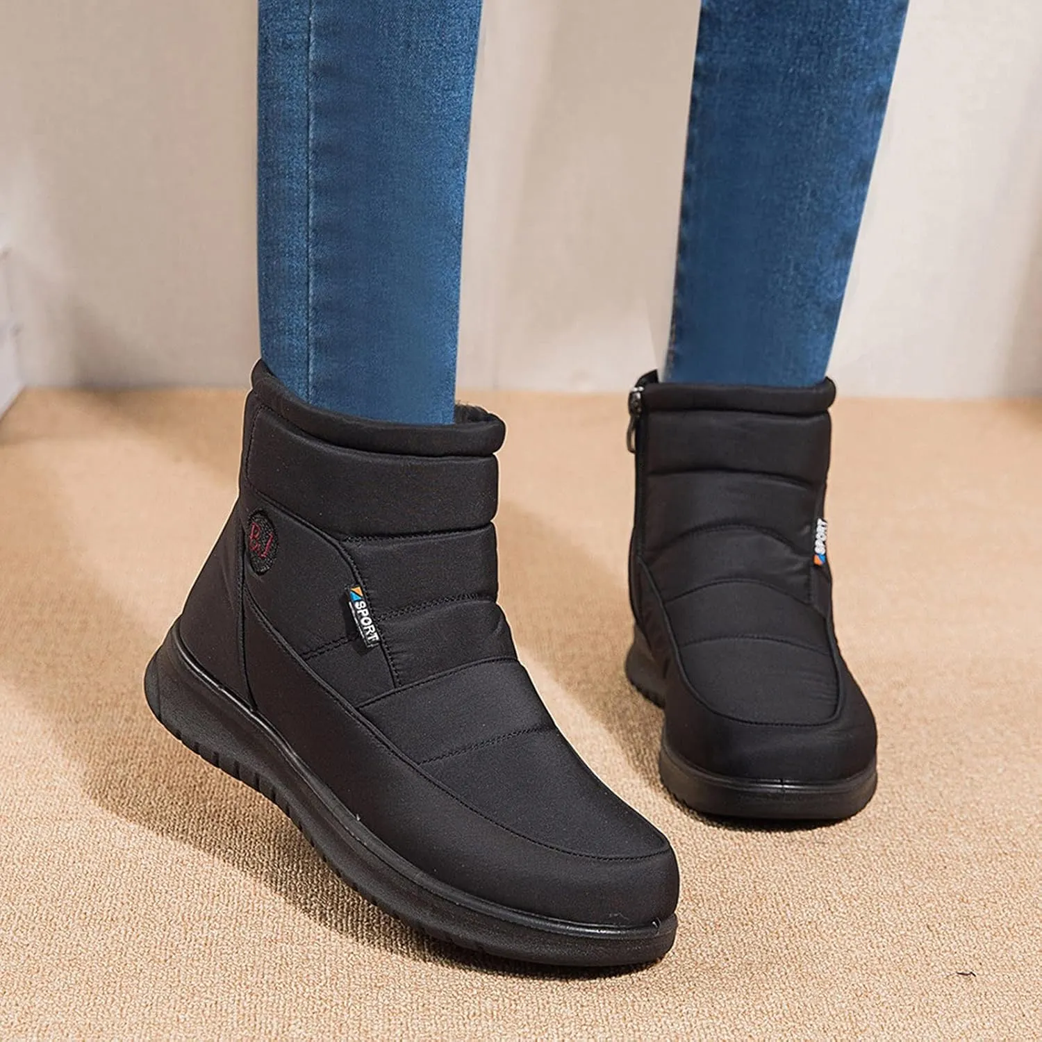 Booties for Women for Fall Womens Ankle Boots Low Heel Leather Ankle Flat Boots for Women Tall Ankle Boots Low Heel Ankle Rain Boots for Women 2024 Ankle Cowboy Boots for Women