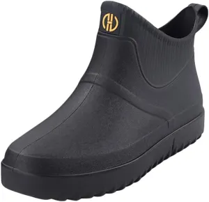 Boots Slip Water On Outdoor Men Rain Ankle Casual Short Fashion Shoes Men's casual shoes Dress Shoes Comfortable, 8
