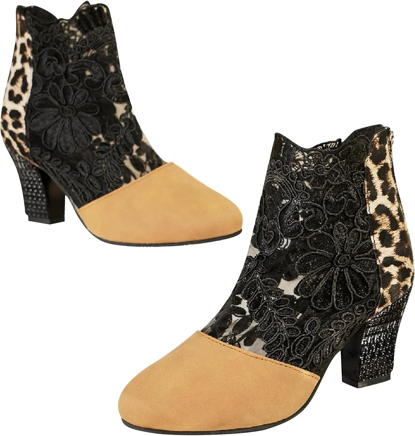 Boots Women Beige Boots for Women Cow Boots for Women Wide Calf Boots Women'S Ankle Boots & Booties Comfort White Boots Men