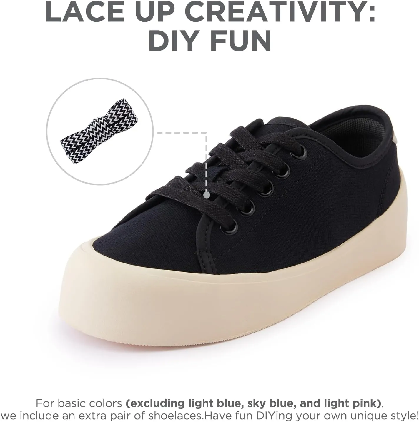 Boys Girls Kids Shoes Lace-up Cupsole Casual Lightweight Canvas Sneakers with Soprt Sole