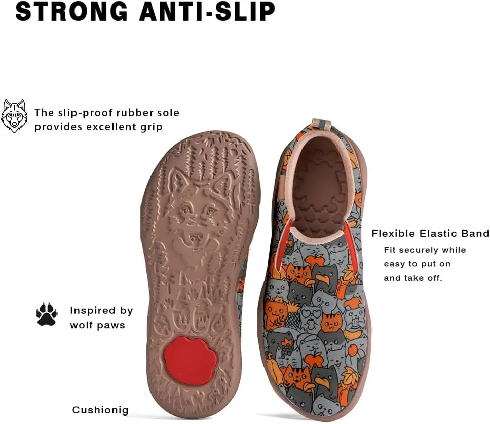 Boys Slip On Shoes Girls Loafers Cartoon Painted Sneakers