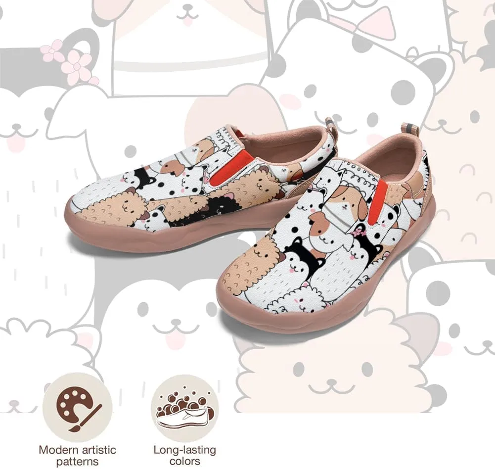 Boys Slip On Shoes Girls Loafers Cartoon Painted Sneakers