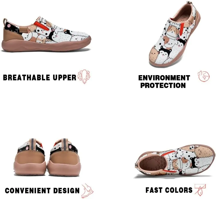 Boys Slip On Shoes Girls Loafers Cartoon Painted Sneakers