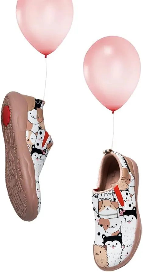 Boys Slip On Shoes Girls Loafers Cartoon Painted Sneakers