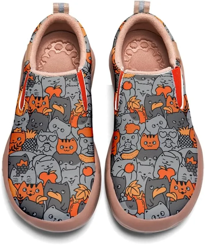 Boys Slip On Shoes Girls Loafers Cartoon Painted Sneakers