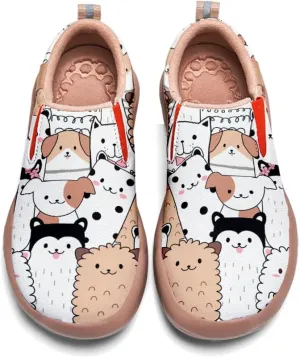 Boys Slip On Shoes Girls Loafers Cartoon Painted Sneakers