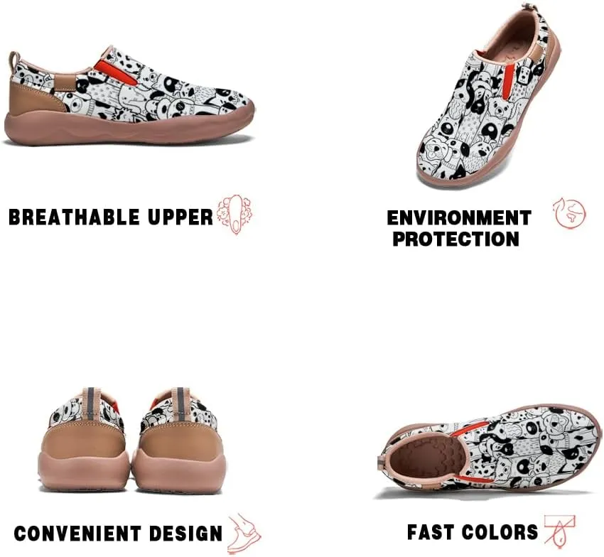 Boys Slip On Shoes Girls Loafers Cartoon Painted Sneakers