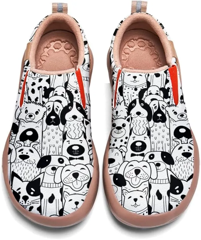 Boys Slip On Shoes Girls Loafers Cartoon Painted Sneakers