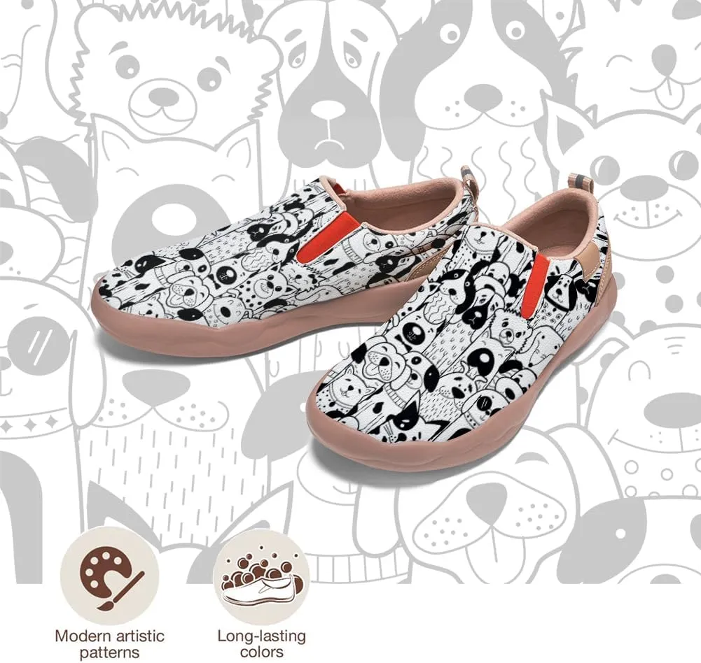 Boys Slip On Shoes Girls Loafers Cartoon Painted Sneakers