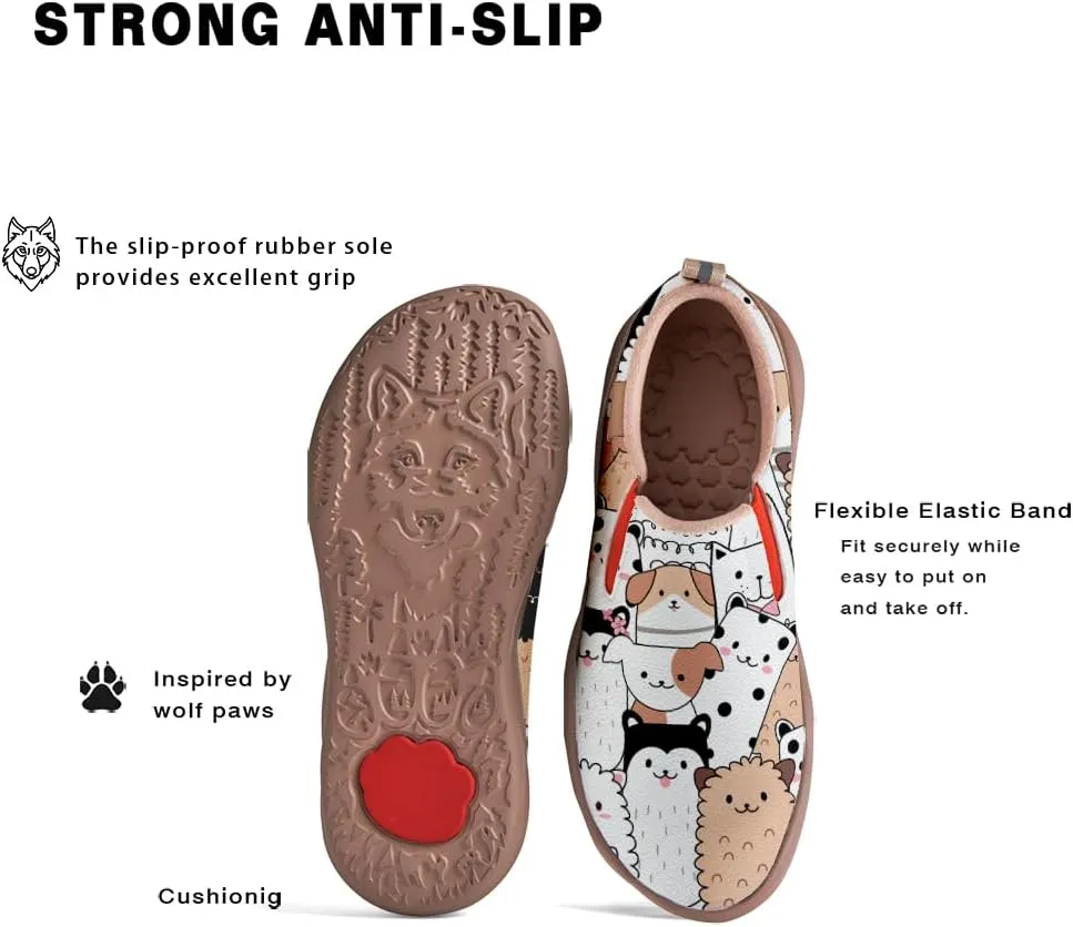Boys Slip On Shoes Girls Loafers Cartoon Painted Sneakers