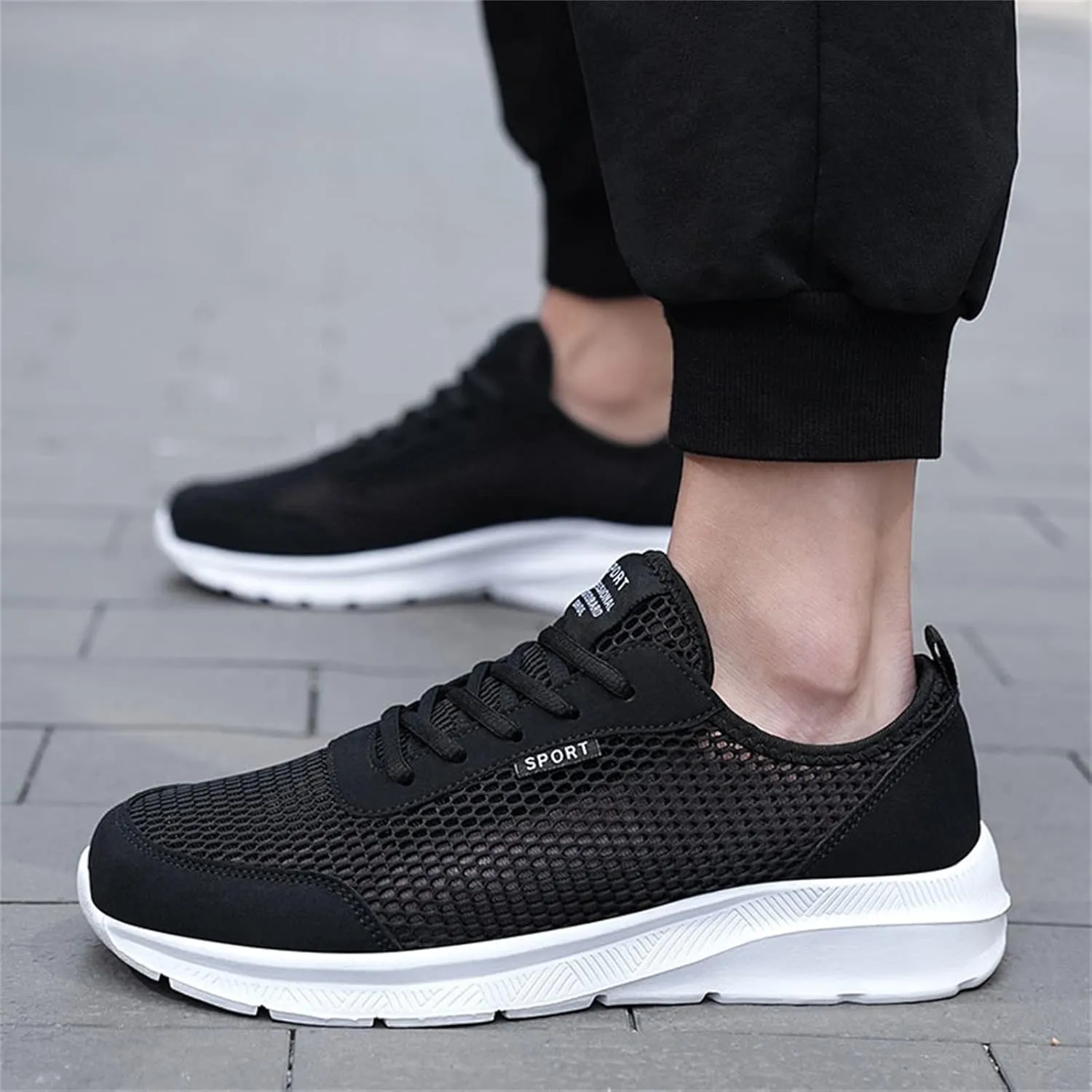 Breathable Dress Sneaker Fashion Summer Men Breathable Mesh Lightweight Comfortable Casual Shoes