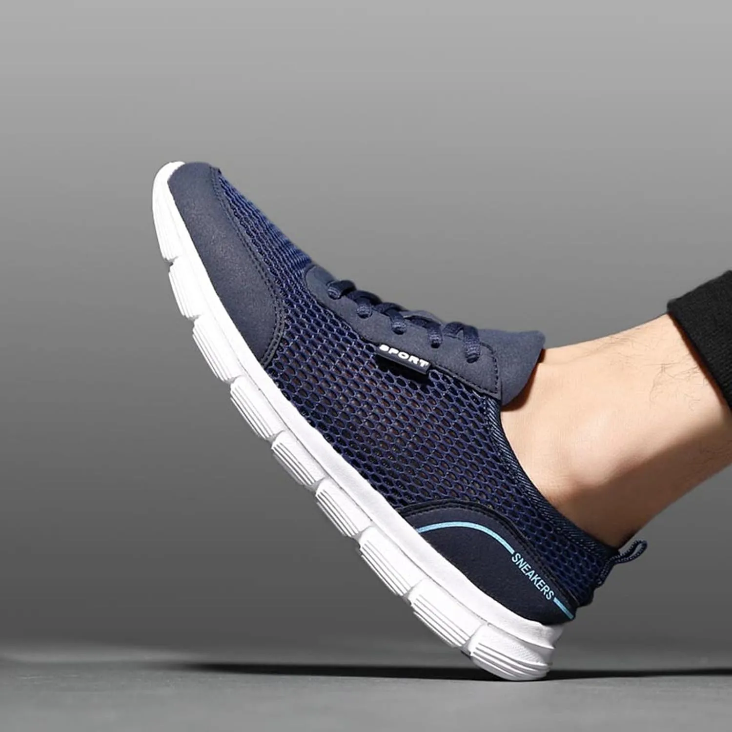 Breathable Walking Shoes for Men Casual Sneaker Mesh Breathable Walking Shoe Men's Sport Breathable Mesh Shoes