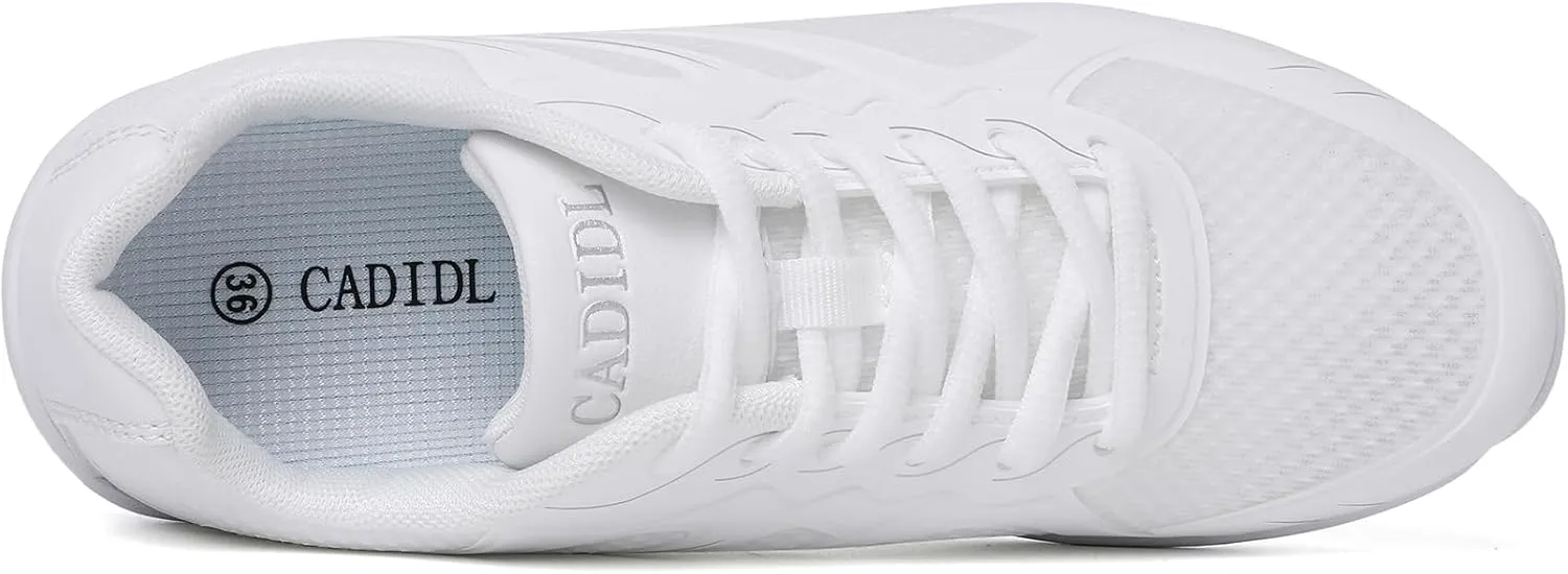 CADIDL Cheer Shoes Women White Cheerleading Dance Shoes