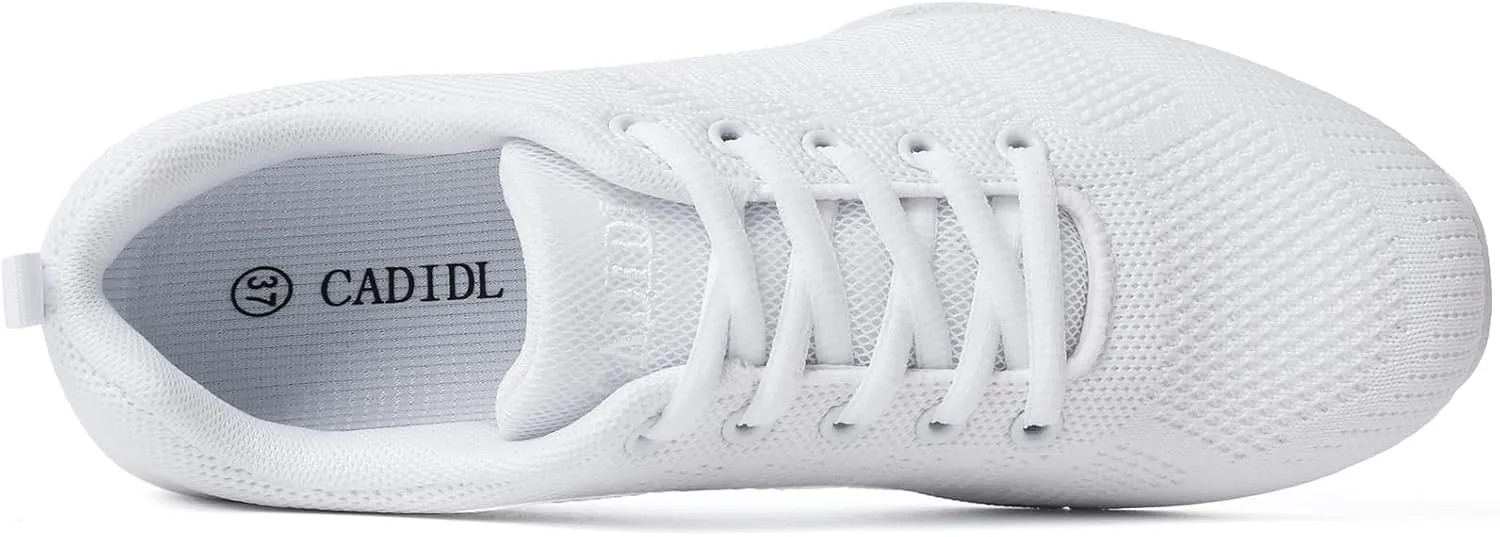 CADIDL Cheer Shoes Women White Cheerleading Dance Shoes