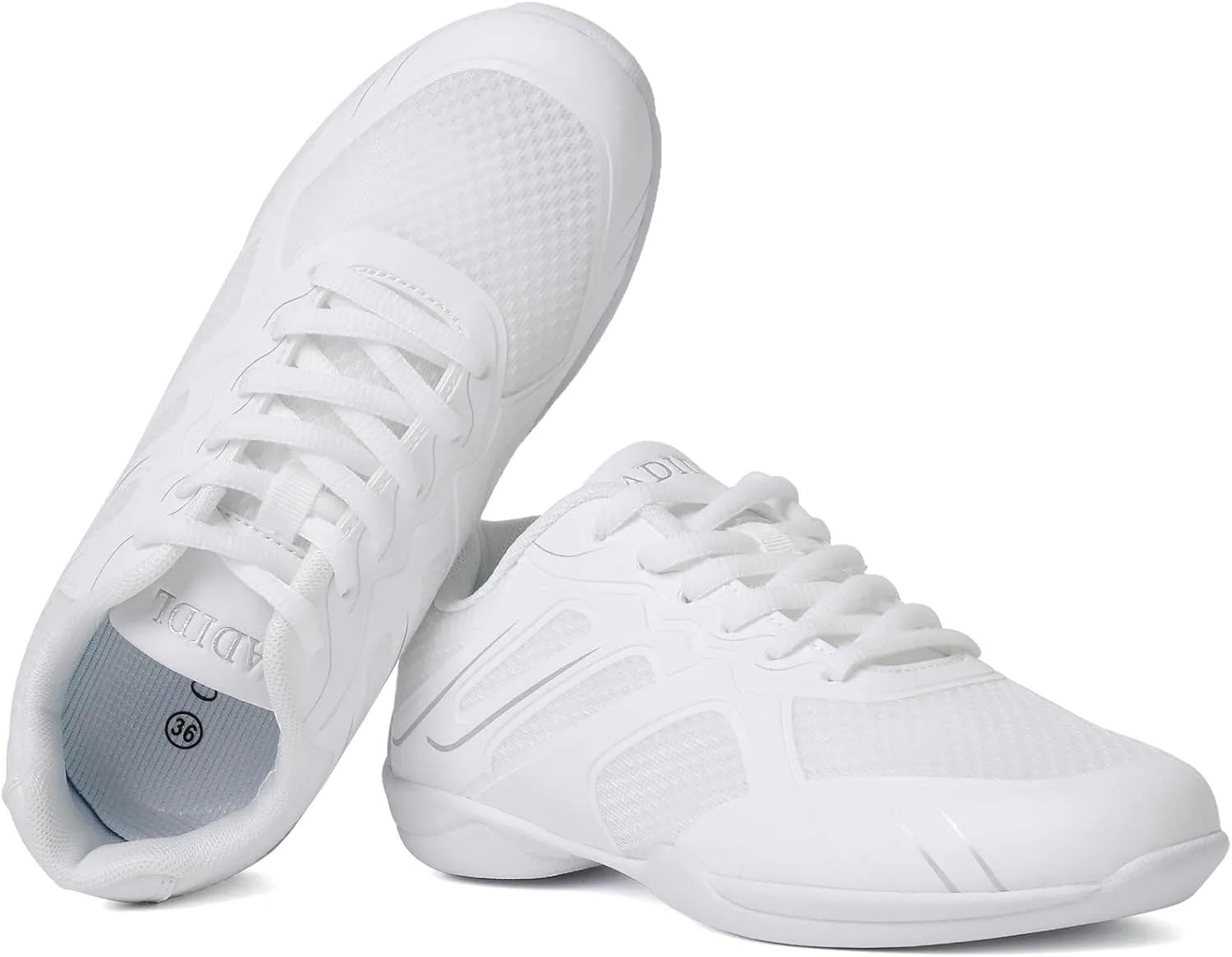 CADIDL Cheer Shoes Women White Cheerleading Dance Shoes