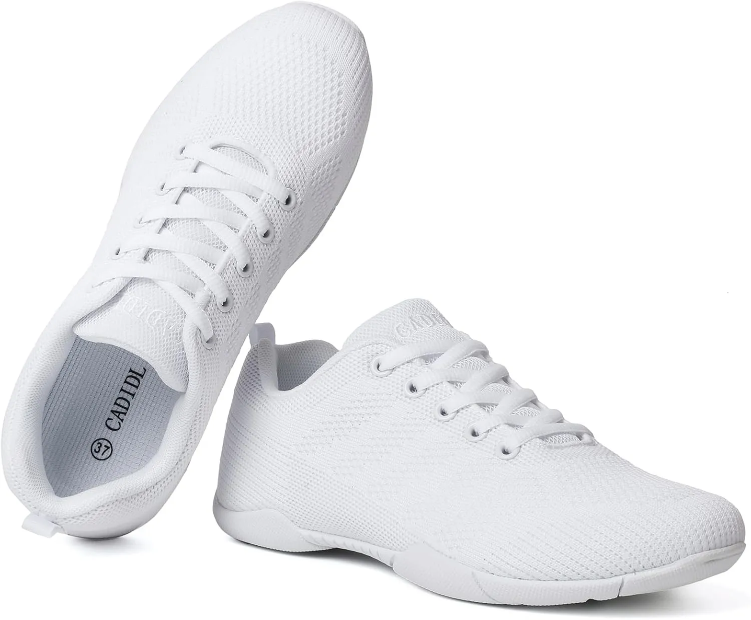 CADIDL Cheer Shoes Women White Cheerleading Dance Shoes