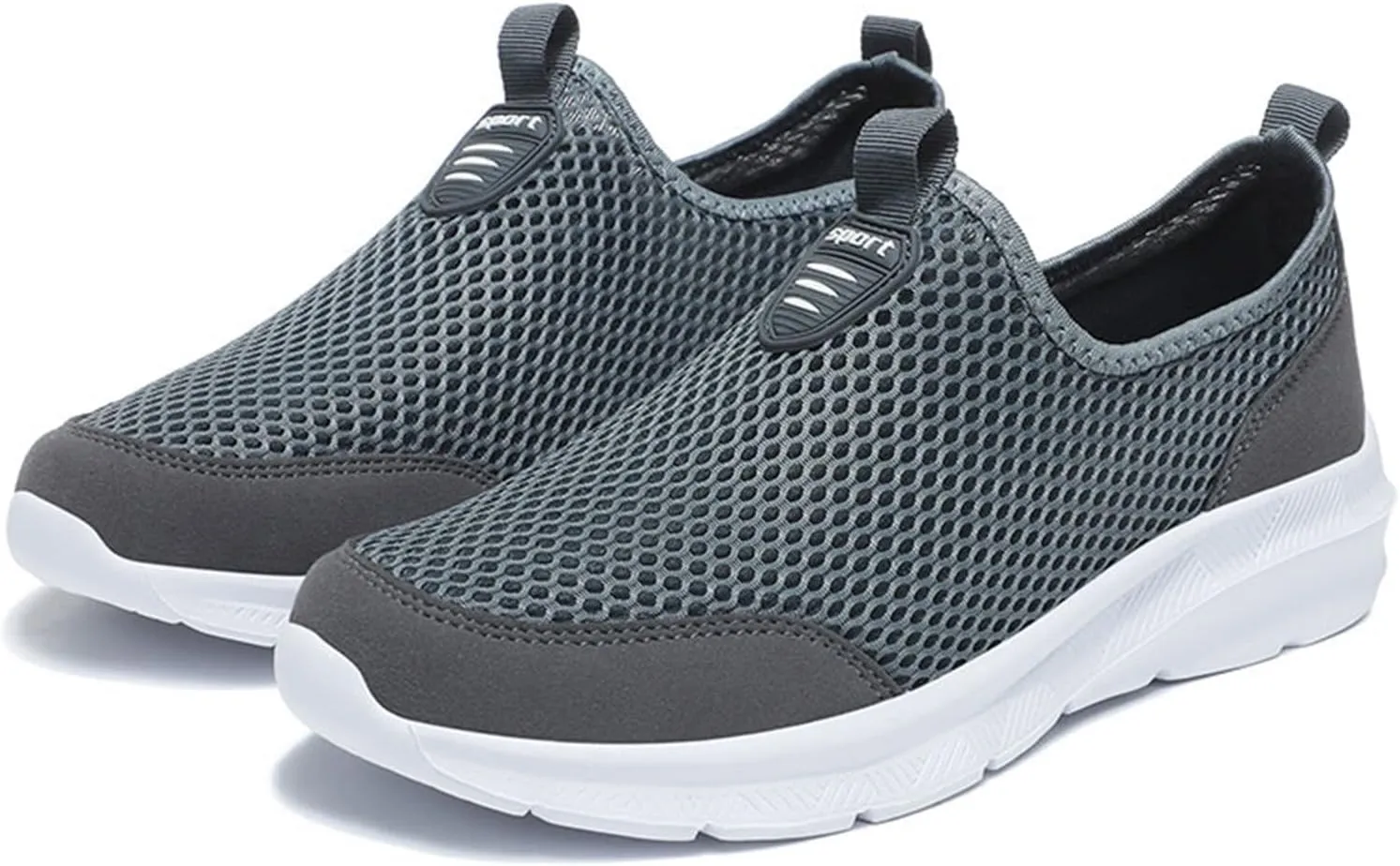 Casual Dress Shoes Fashion Summer Men Breathable Mesh Shallow Lace Up Casual Shoes