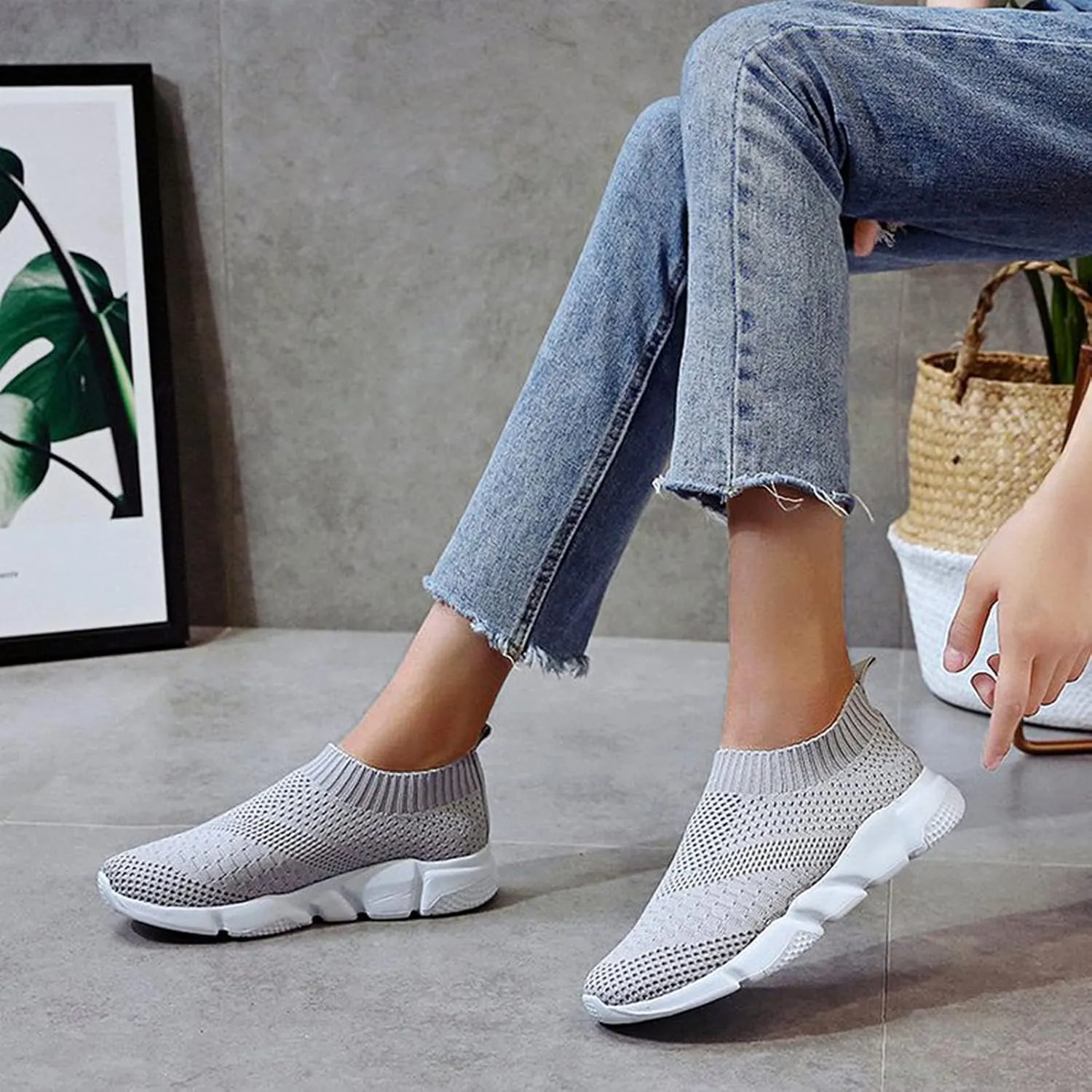Casual Sneakers for Women Platform Tenis para Caminar Y Correr De Mujer Comodos Hiking Shoes Women Lightweight All Weather Sneakers for Women Fashion Platform White Womens Shoes Casual Slip Ons Mules