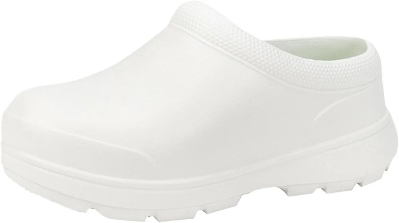 Chef Shoes Non Slip Clogs Work Kitchen Shoes Zapatos De Chef for Mens Slippers Plaid