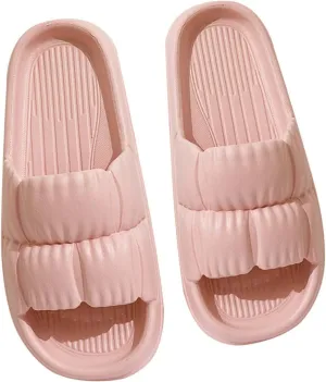 Cloud Slippers for Women and Men Home Couple Shoes Indoor Outdoor Soft Soled Pillow Slippers Super Comfy Non-Slip Bathroom Shower Slides Unisex