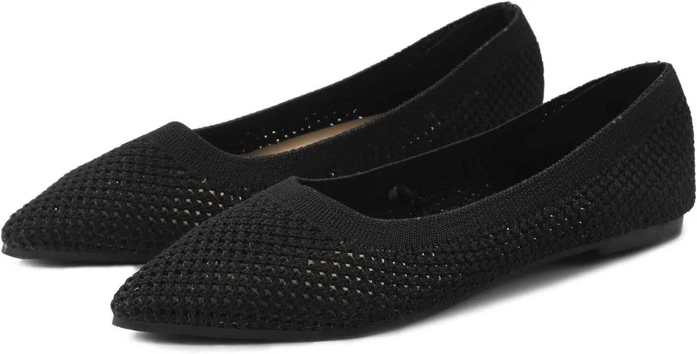 Comfortable Work Shoes Women Shoes Fashionable Flat Sole Single Fly Woven Thickened Soft Sole Casual Flat