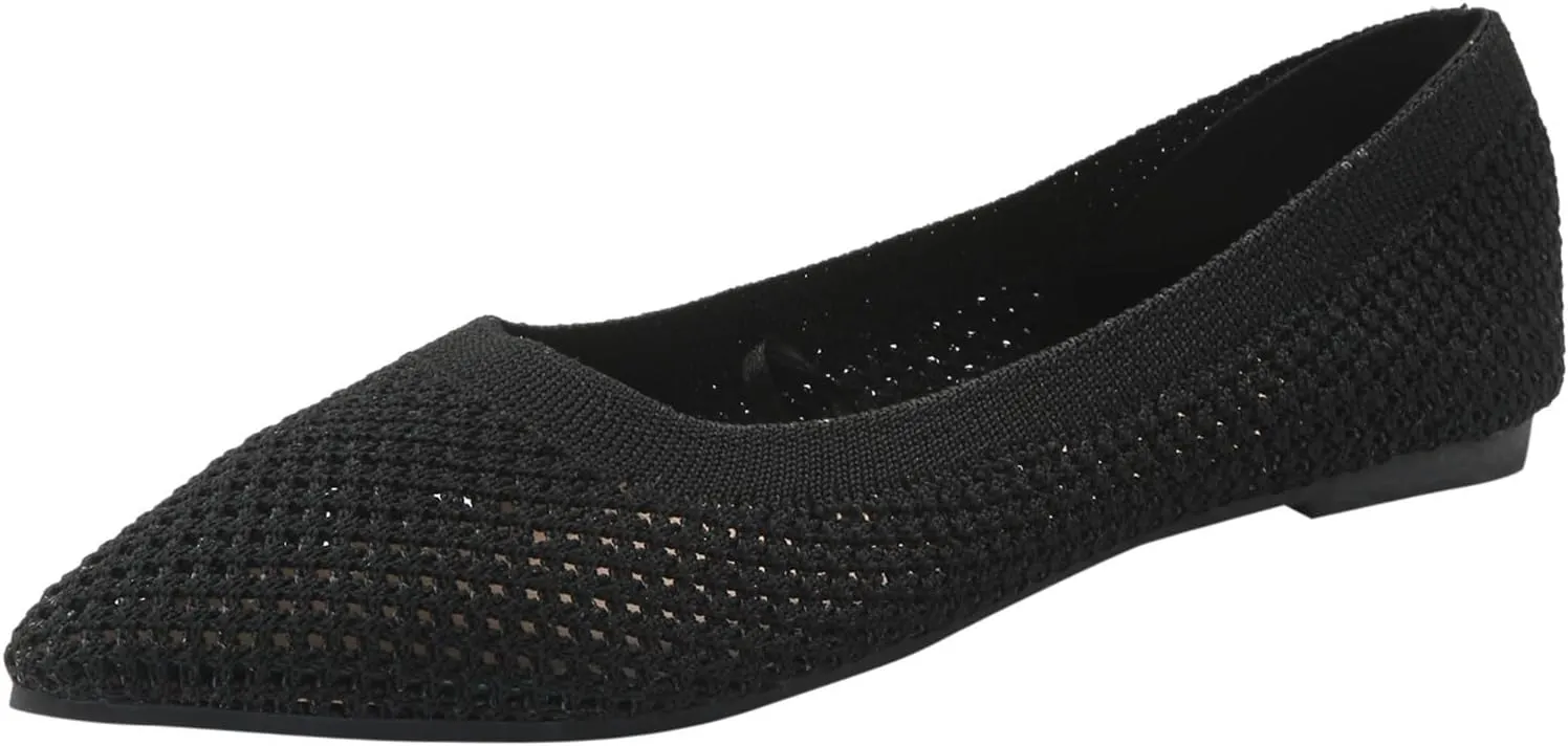 Comfortable Work Shoes Women Shoes Fashionable Flat Sole Single Fly Woven Thickened Soft Sole Casual Flat