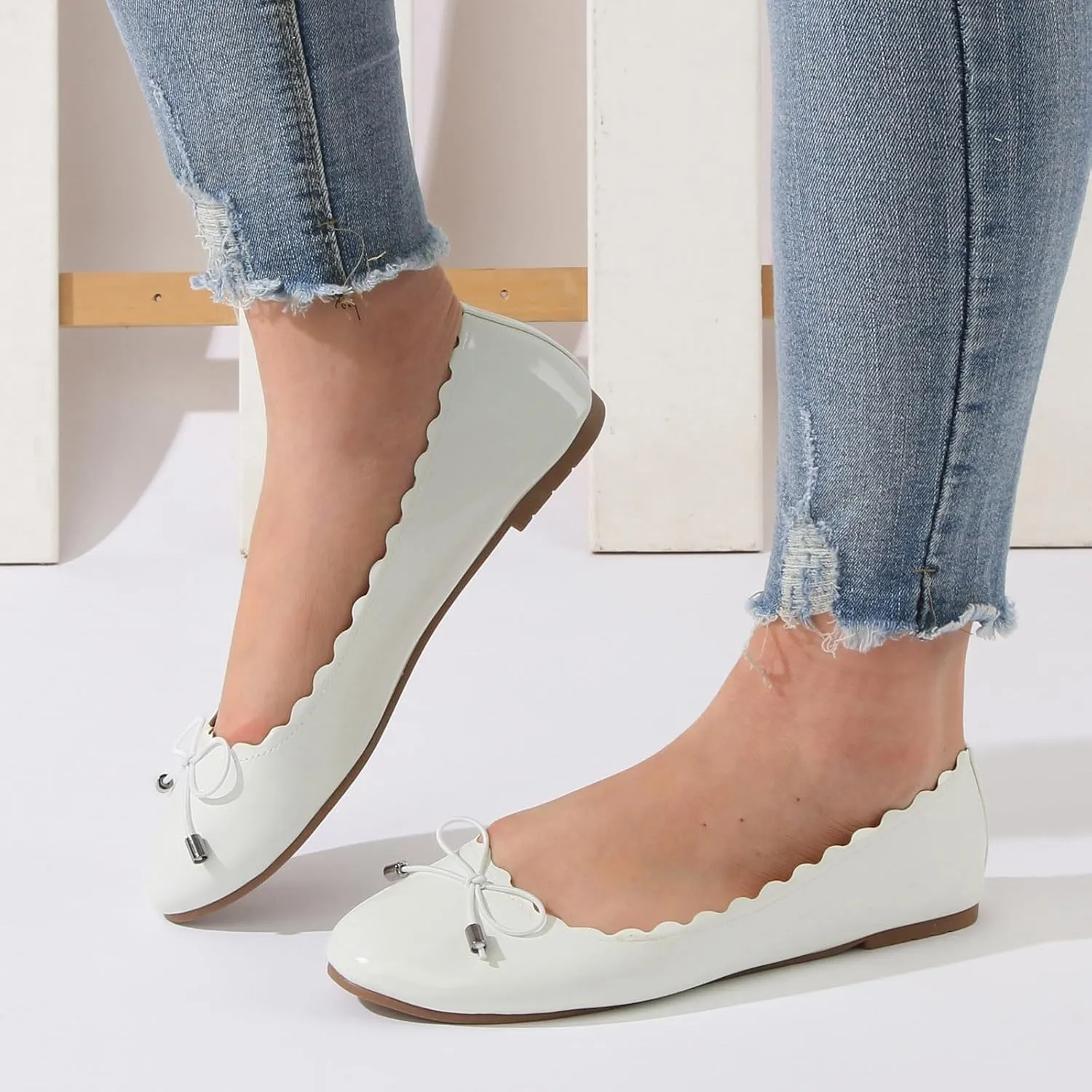 Cute Loafers Slip On Ballet Flat Women Shoes Fashionable Flat Sole Single Shoes Fly Woven Thickened Soft Sole