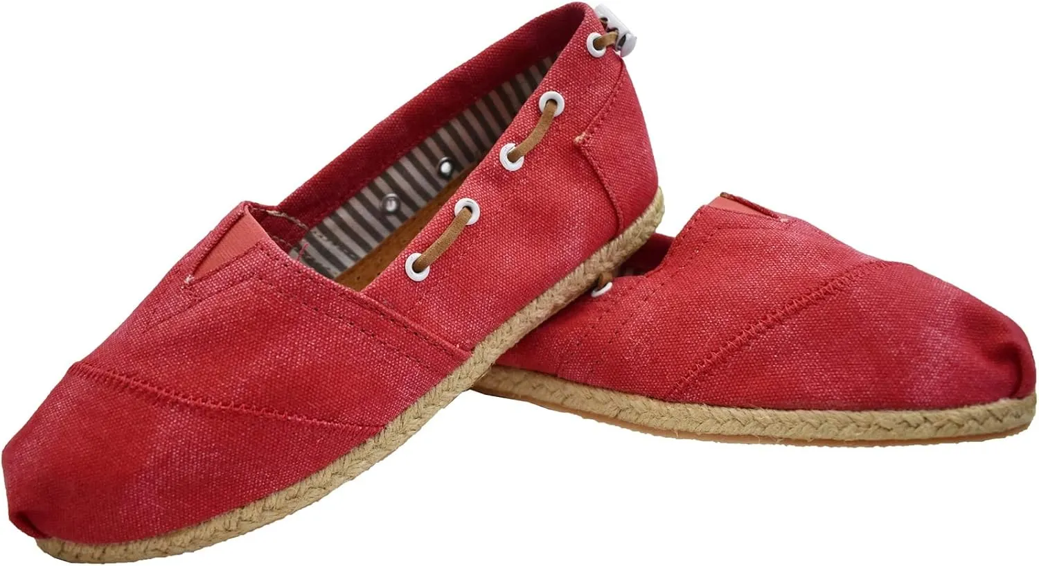 Farasion Women's Canvas Slip-On Shoes with Padded Insole