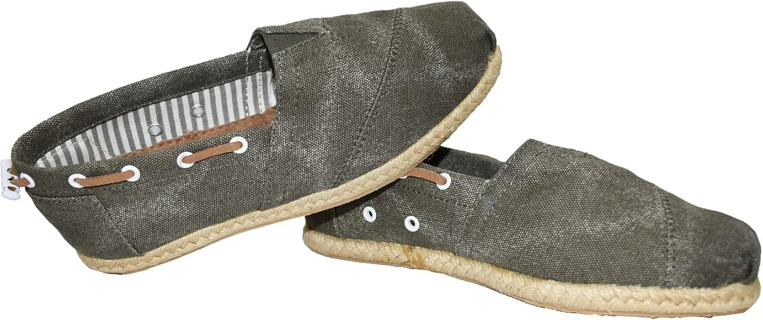 Farasion Women's Canvas Slip-On Shoes with Padded Insole