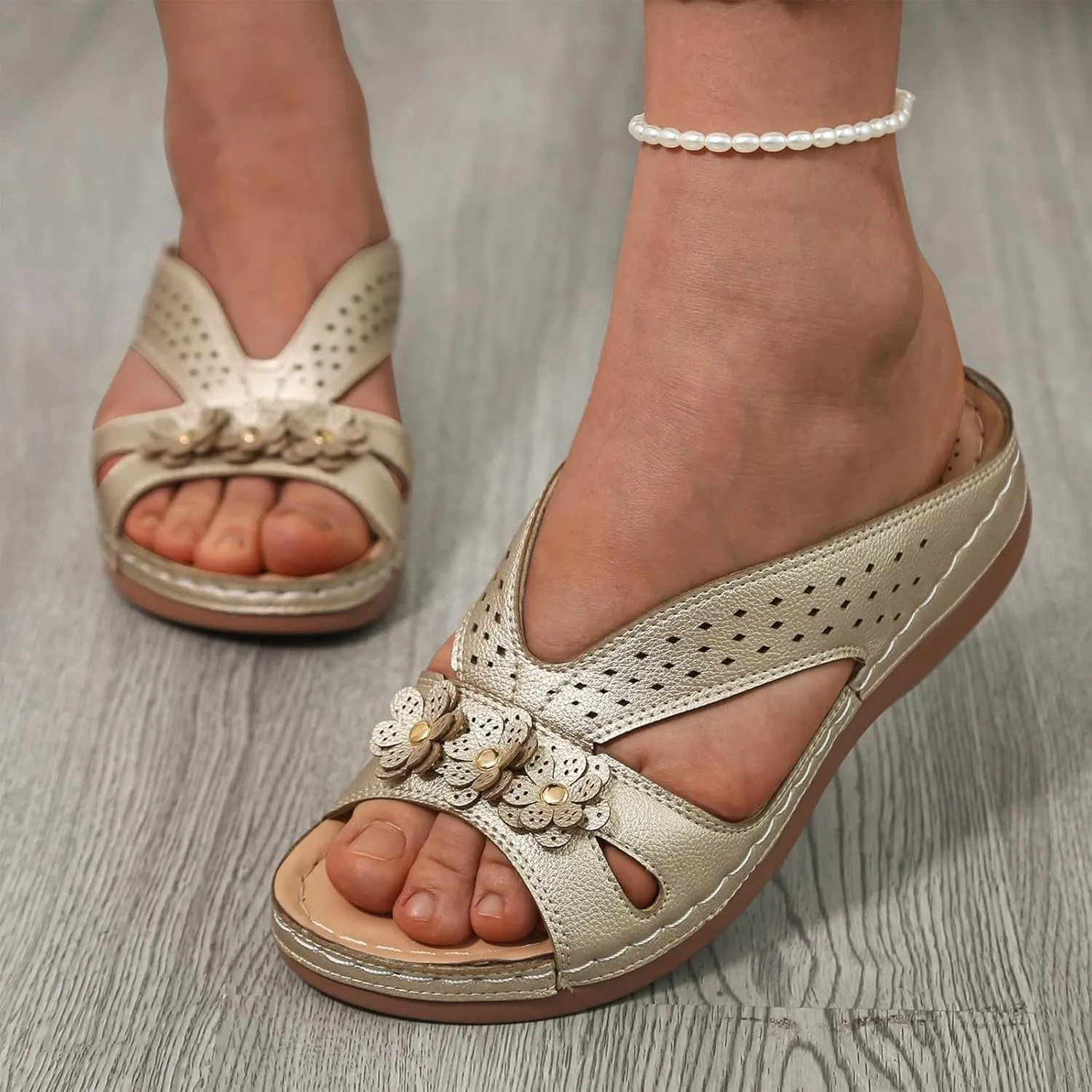 Fashion Slides Sandals for Women Open Toe Thick Soft Slides Versatile Slides Sandals Sandals for Women
