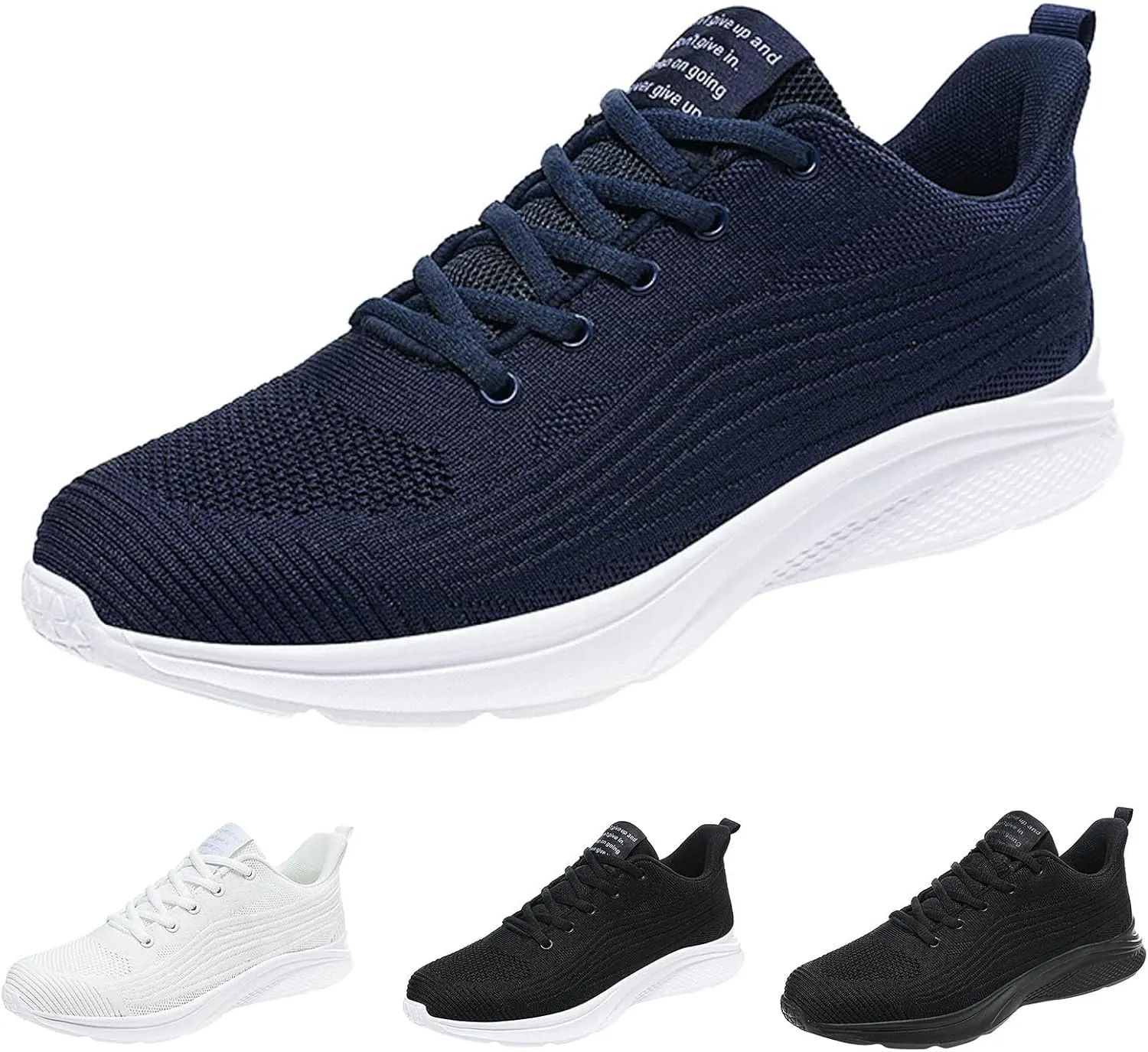 Fashion Sneakers Comfortable Men Sports Shoes Fashion Summer New Pattern Simple Solid Mesh Breathable Comfortable Lace