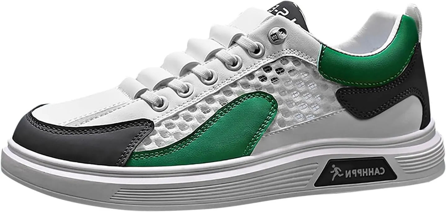 IWIHMIV Men's Walking Shoes Lightweight Breathable Comfortable Casual Mesh Running Shoes Outdoor Sport Shoes