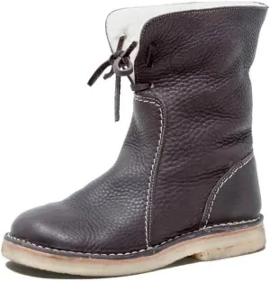 Ladmiple Snow Boots For Women Tall Mid Calf Winter Boots Warm Fashion Fur Lined Thickening Outdoor Comfortable Shoes