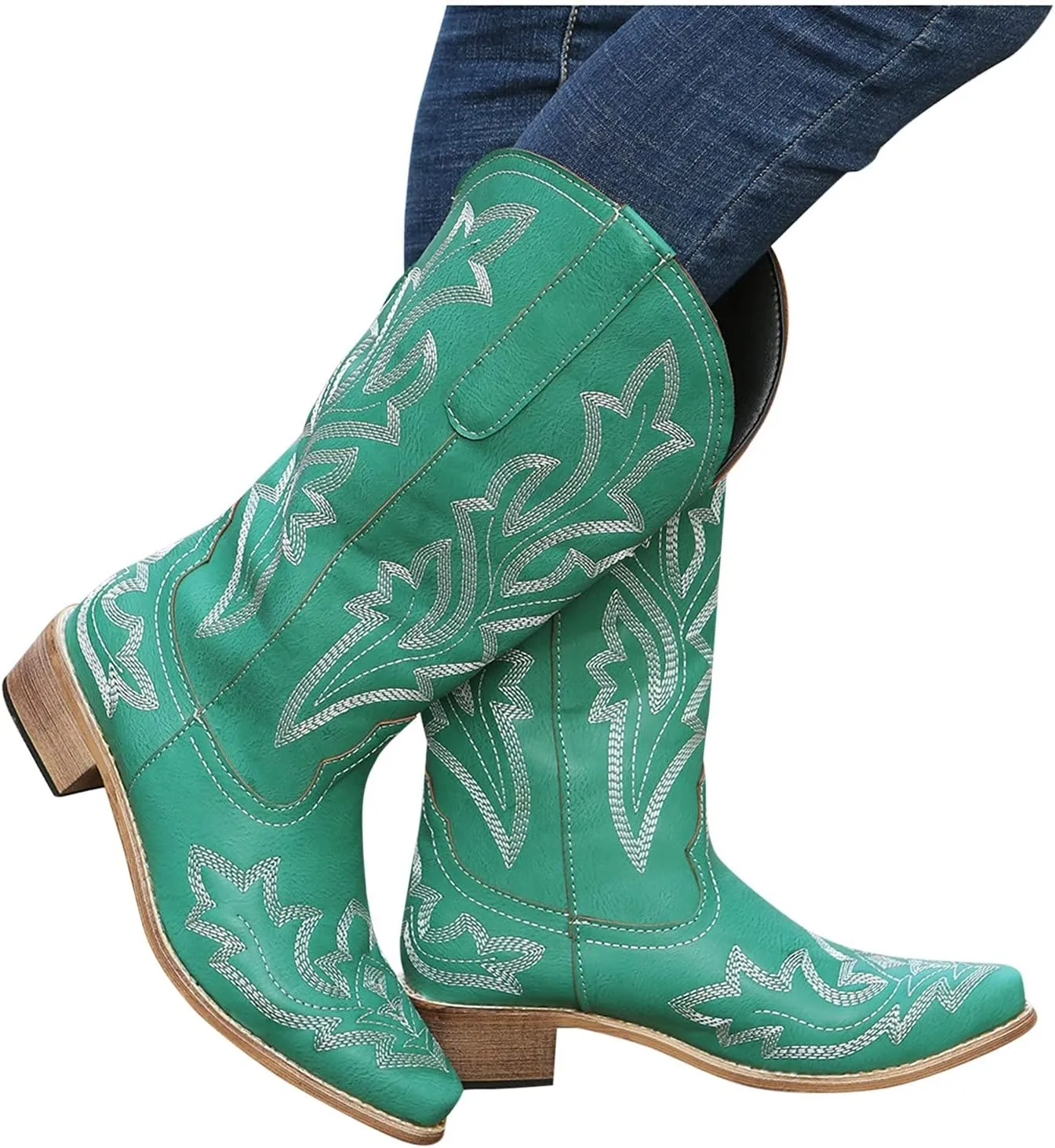 Leather Ankle Booties Wide Calf Ankle Boots for Women Small Heel Women Ankle Boots No Heel Womens Ankle Winter Boots with Zipper Fall Ankle Boots Women Comfort Soft Ankle Boots