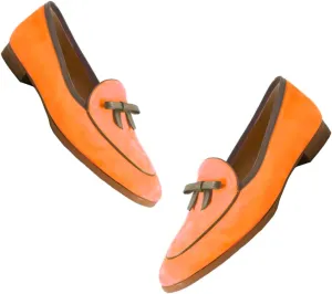 LEHOOR Women Comfy Flat Bow Loafers Suede Round Closed Toe Slip On Penny Loafer Comfortable Ballet Flats Bow-tie Office Work Flat Shoes Ladies Daily Club Driver Ballerina Flats Spring Cute 4-11 M US