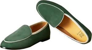 LEHOOR Women Comfy Flat Suede Loafers Round Closed Toe Slip On Penny Loafer Comfortable Ballet Flats Two-Toned Office Work Flat Shoes Ladies Ballerina Flats Classic Daily Driver Club Spring 4-11 M US