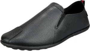 Leisure Men's Four Seasons Non Slip Flat Round Toe Breathable Slip On Lazy Leisure Casual Dress Shoes for Men Size 8 Arch