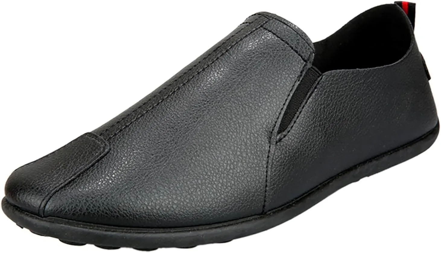 Leisure Men's Four Seasons Non Slip Flat Round Toe Breathable Slip On Lazy Leisure Casual Dress Shoes for Men Size 8 Arch