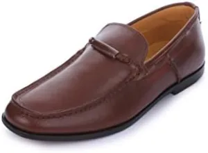 LIBERTYZENO Mens Genuine Leather Tassel Loafer Slip On Dress Shoes