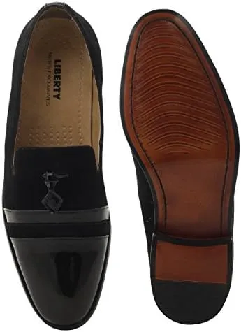 LIBERTYZENO Mens Genuine Leather Tassel Loafer Slip On Dress Shoes