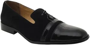 LIBERTYZENO Mens Genuine Leather Tassel Loafer Slip On Dress Shoes