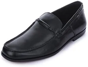 LIBERTYZENO Mens Genuine Leather Tassel Loafer Slip On Dress Shoes
