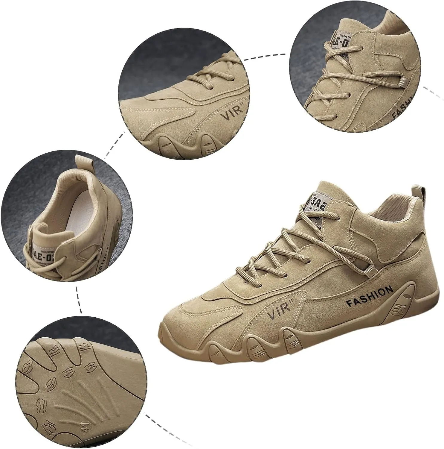 Lightweight Arch Support Sneakers for Men Comfortable Breathable Lightweight Tennis Shoe Non Slip Walking Shoes
